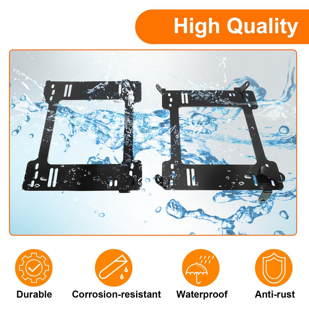 Tensile Racing Seats Mounting Brackets Rail For 94-01 Acura Integra /92-95 Civic
