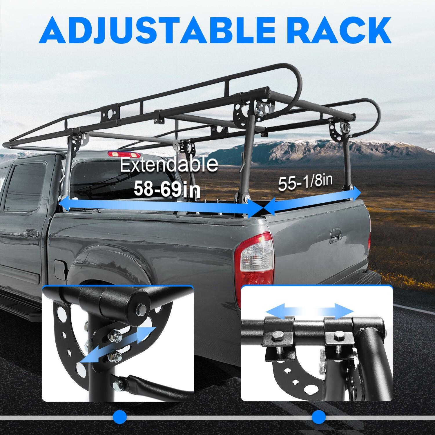 Universal Full Size Pick Up Truck Trunk  Bed Ladder Rack Lumber Utility Kayak