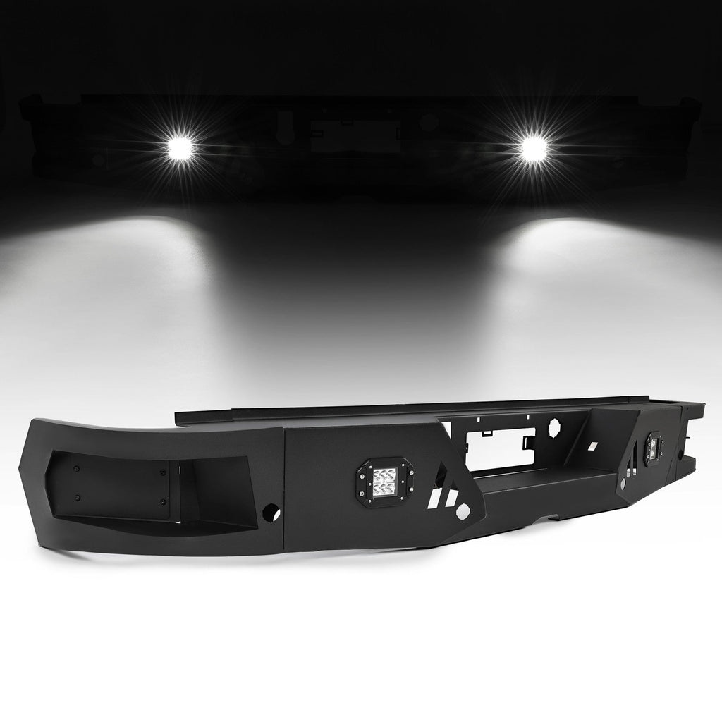 Full Width Rear Bumper For Chevy Silverado GMC Sierra 1500/2500 3500 HD 2019-22