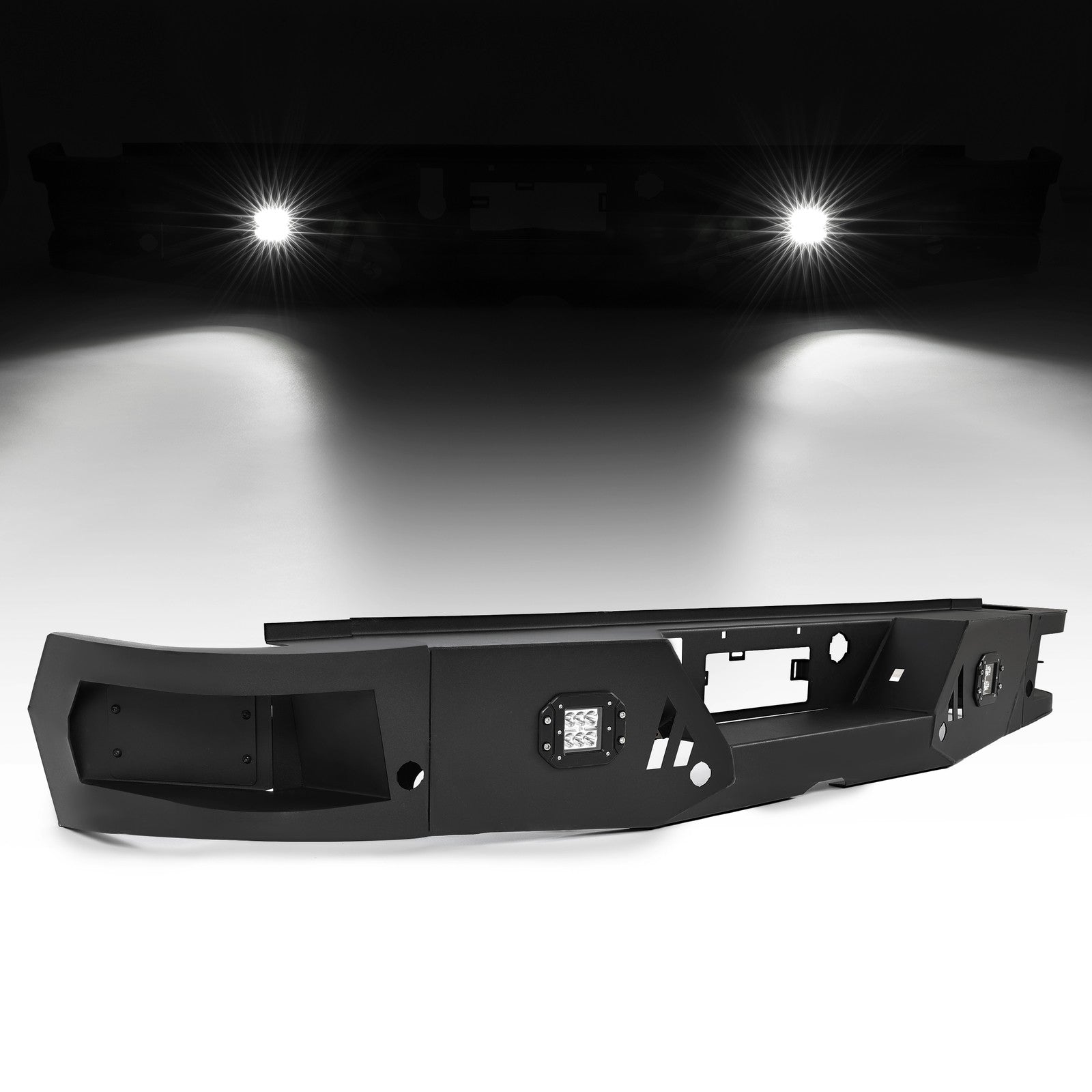 Full Width Rear Bumper For Chevy Silverado GMC Sierra 1500/2500 3500 HD 2019-22