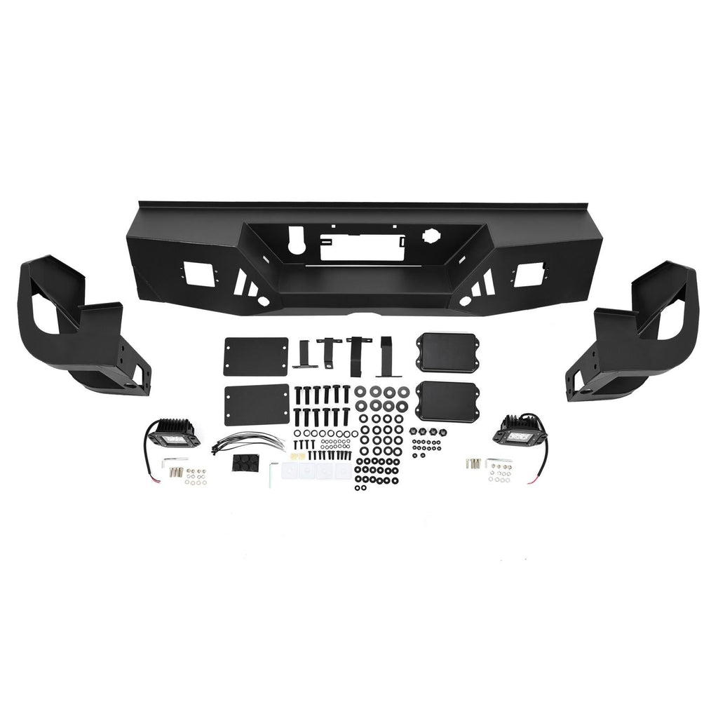 Full Width Rear Bumper For Chevy Silverado GMC Sierra 1500/2500 3500 HD 2019-22