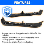 Pair Upper Radiator Core Support Bracket Assembly For Nissan Altima Maxima 13-23