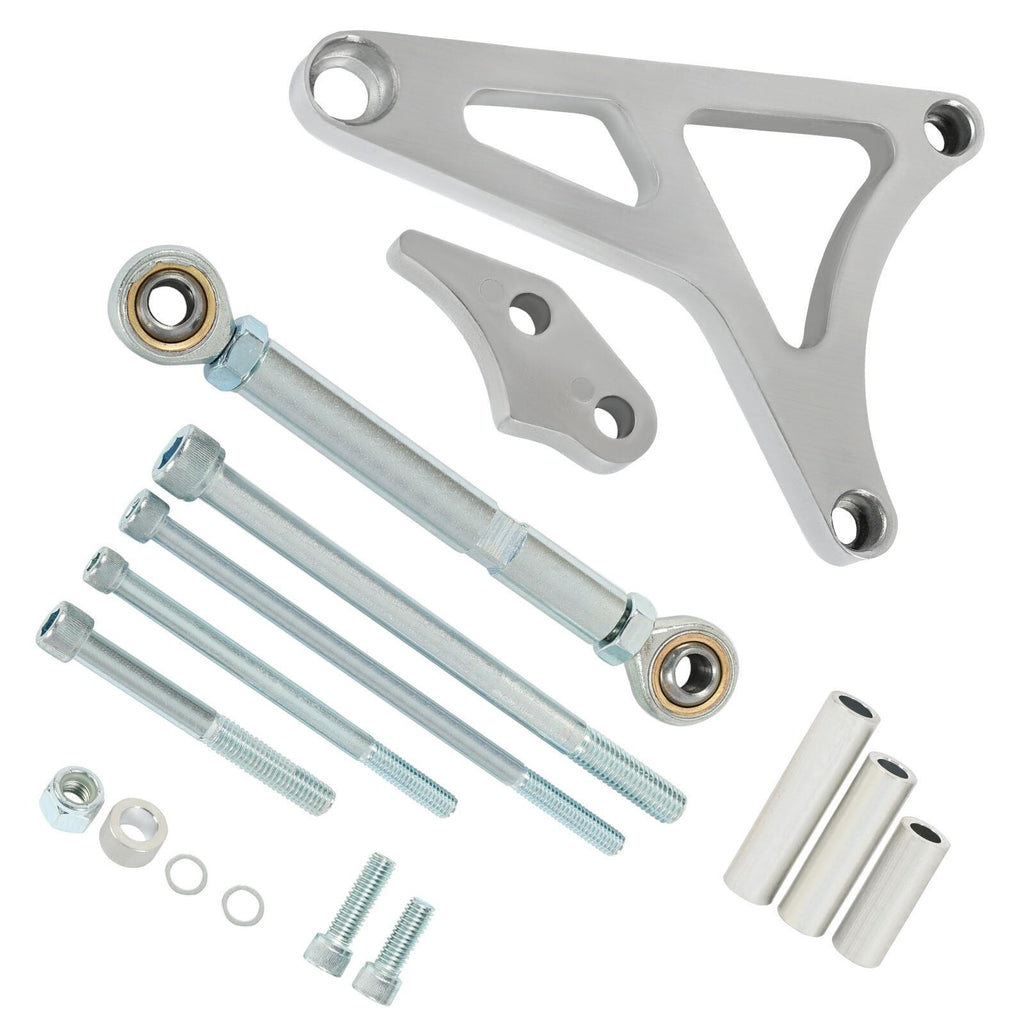 Alternator Bracket + Tension Rod Billet Aluminum Polished For Ford 289 302 68-93