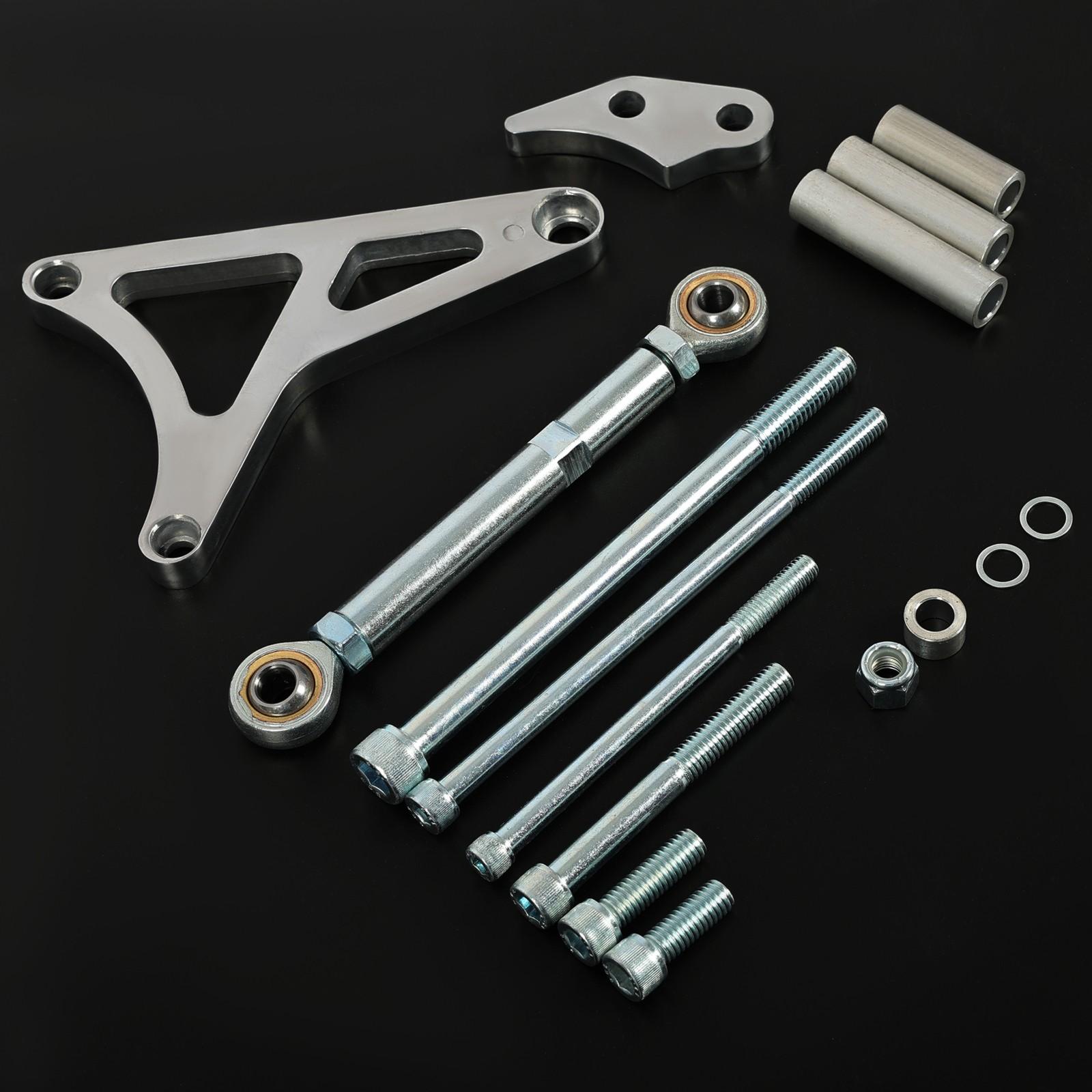 Alternator Bracket + Tension Rod Billet Aluminum Polished For Ford 289 302 68-93