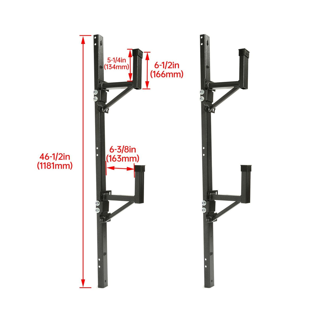 Adjustable Trailer Side Ladder Rack Exterior Wall Mount For Enclosed Trailers