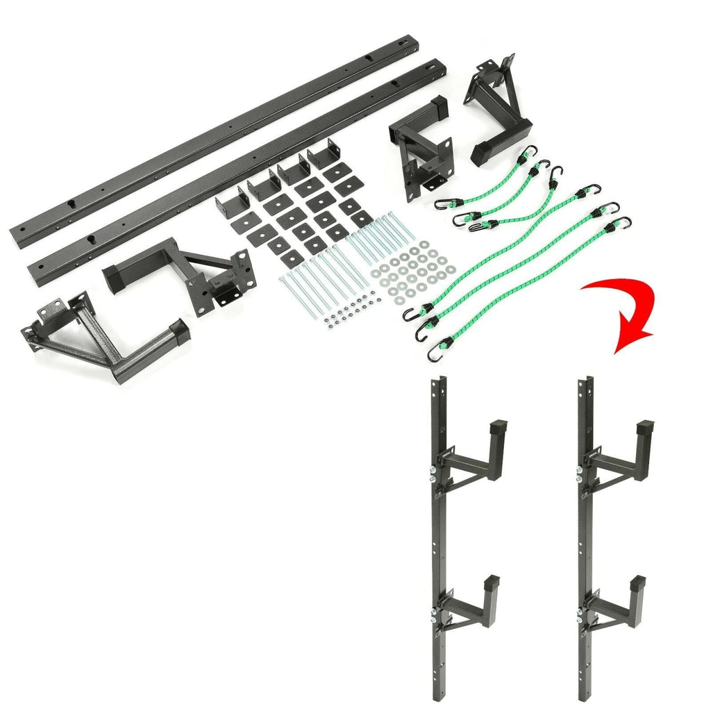Adjustable Trailer Side Ladder Rack Exterior Wall Mount For Enclosed Trailers