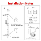Adjustable Trailer Side Ladder Rack Exterior Wall Mount For Enclosed Trailers