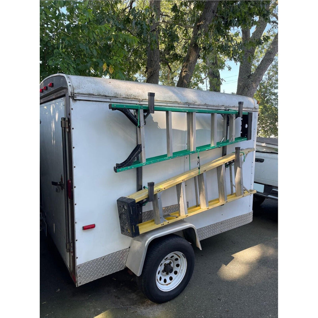 Adjustable Trailer Side Ladder Rack Exterior Wall Mount For Enclosed Trailers