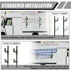 Adjustable Trailer Side Ladder Rack Exterior Wall Mount For Enclosed Trailers