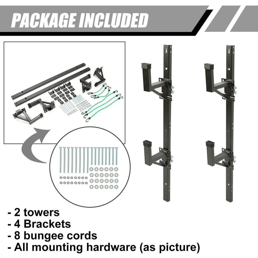 Adjustable Trailer Side Ladder Rack Exterior Wall Mount For Enclosed Trailers