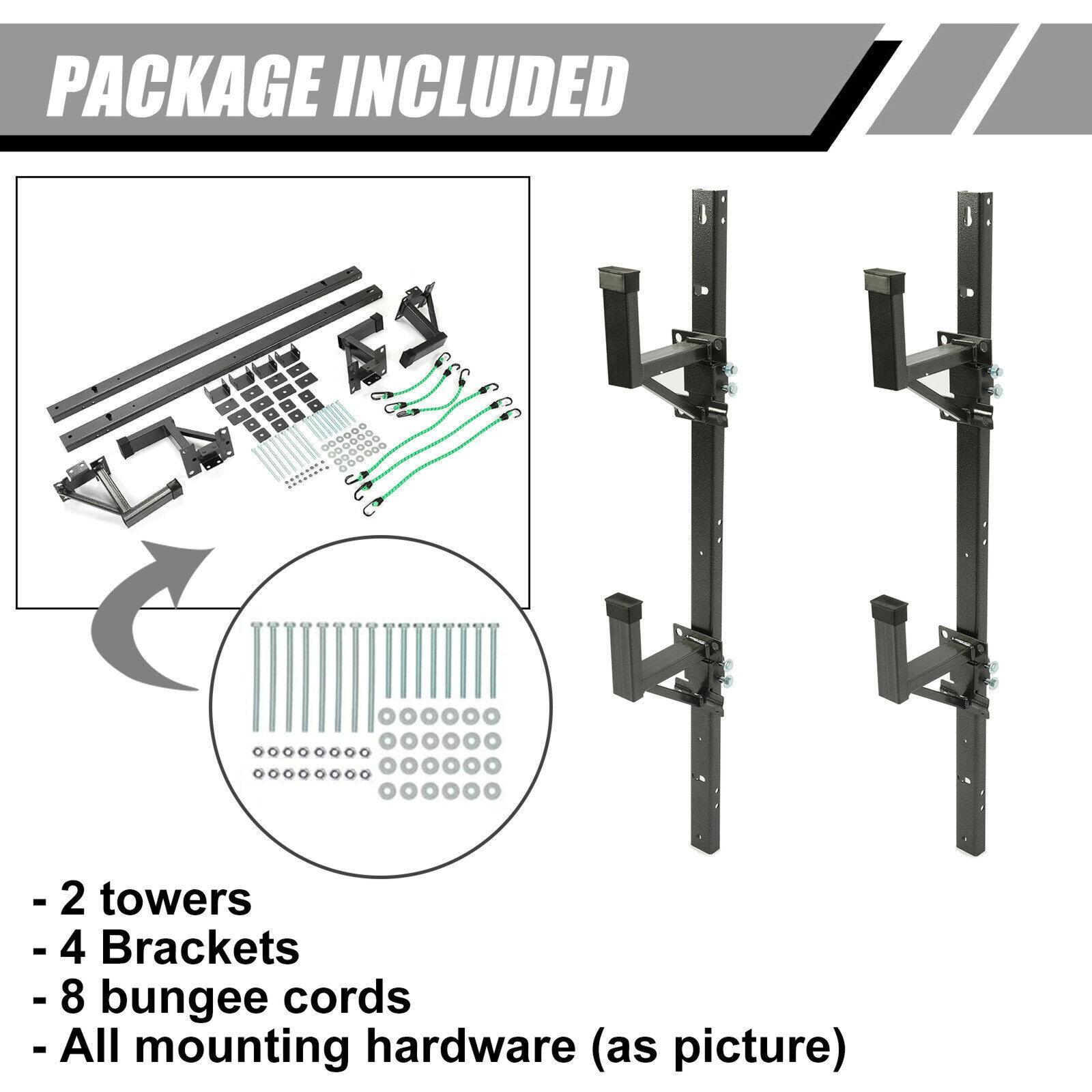 Adjustable Trailer Side Ladder Rack Exterior Wall Mount For Enclosed Trailers