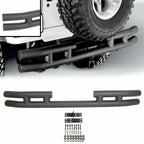 FOR JEEP WRANGLER 88-06 BLACK STAINLESS DOUBLE BAR REAR BUMPER PROTECTOR GUARD