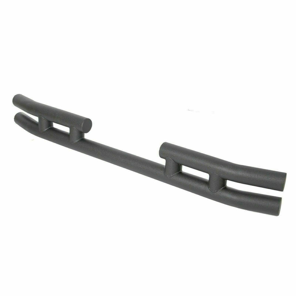 FOR JEEP WRANGLER 88-06 BLACK STAINLESS DOUBLE BAR REAR BUMPER PROTECTOR GUARD