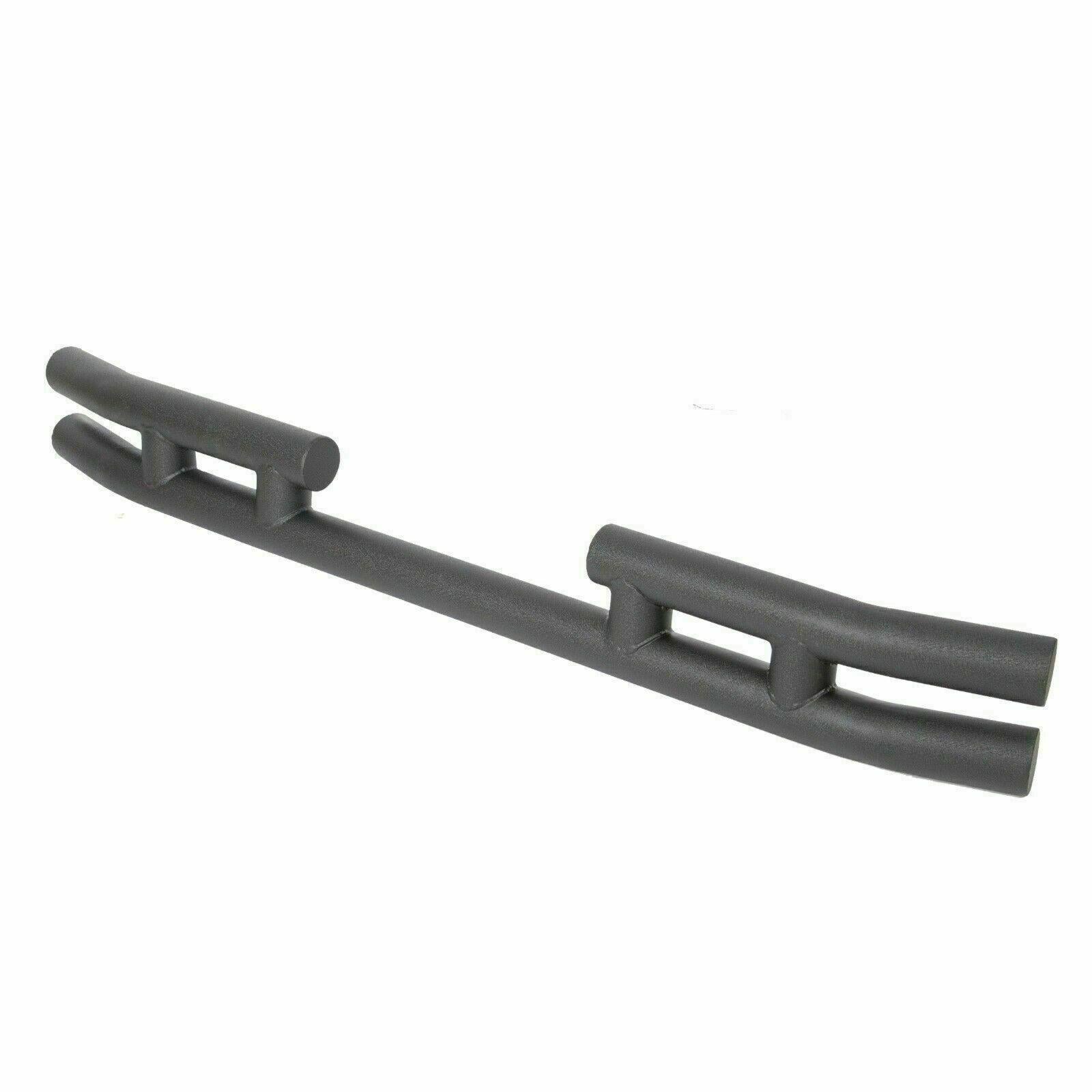 FOR JEEP WRANGLER 88-06 BLACK STAINLESS DOUBLE BAR REAR BUMPER PROTECTOR GUARD