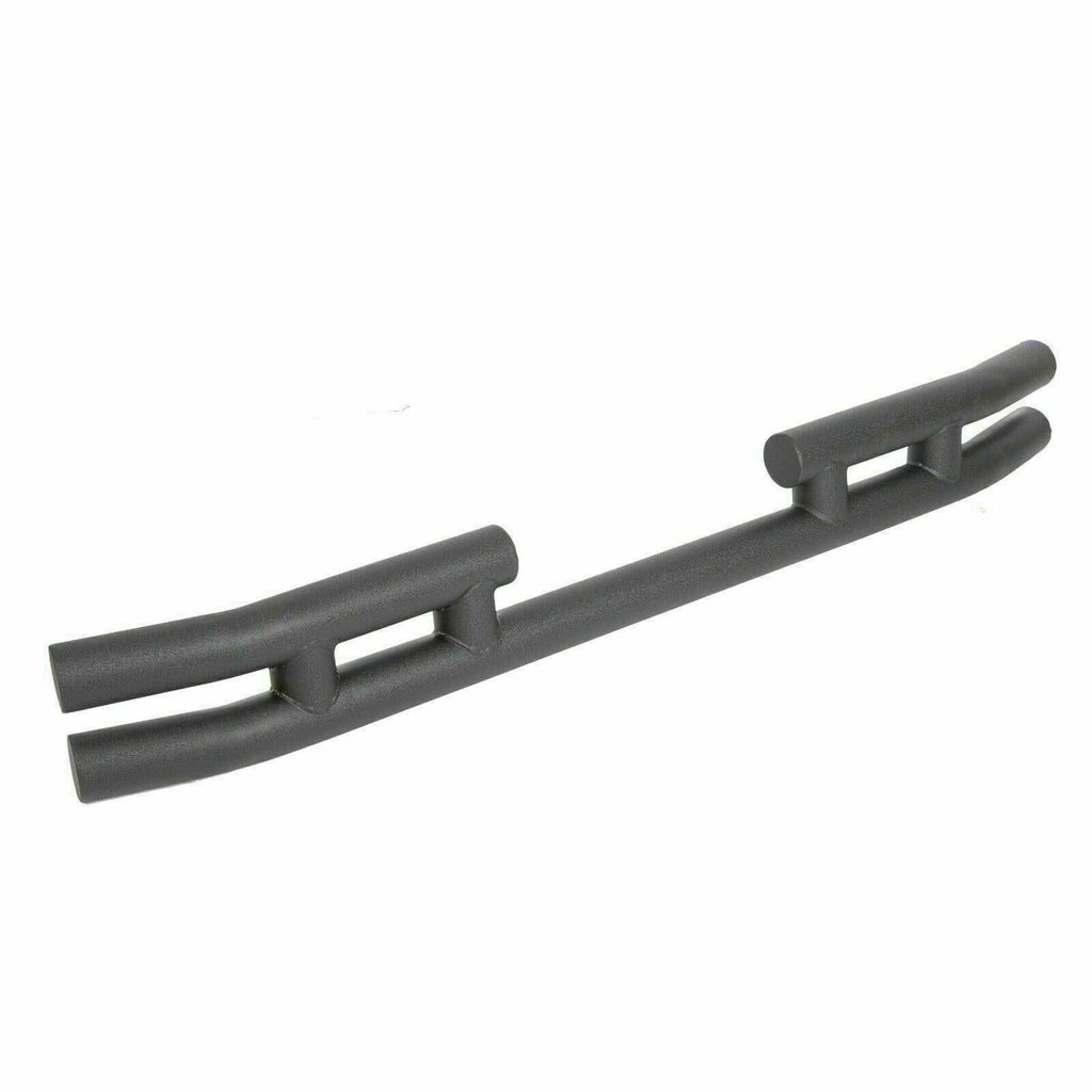FOR JEEP WRANGLER 88-06 BLACK STAINLESS DOUBLE BAR REAR BUMPER PROTECTOR GUARD