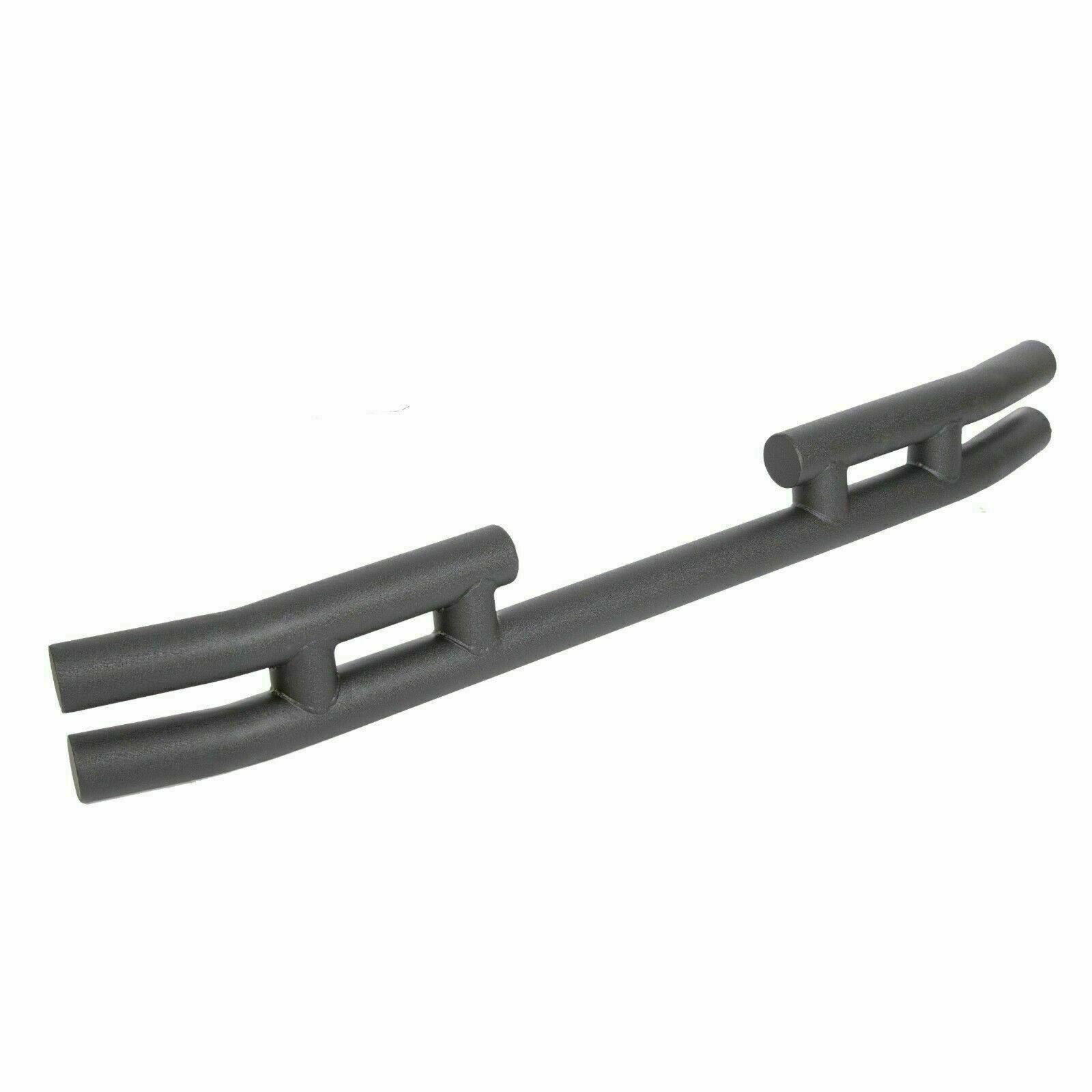 FOR JEEP WRANGLER 88-06 BLACK STAINLESS DOUBLE BAR REAR BUMPER PROTECTOR GUARD