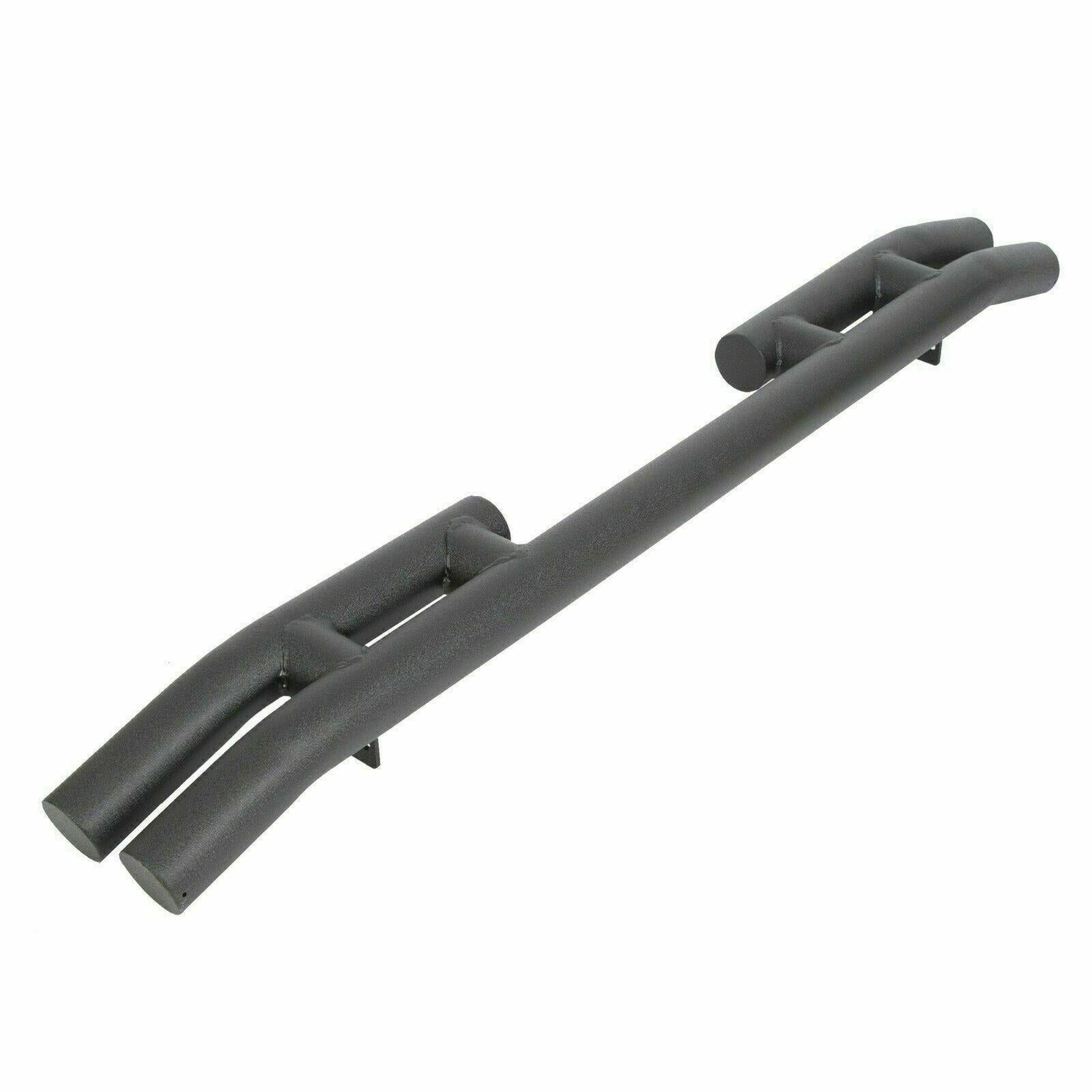 FOR JEEP WRANGLER 88-06 BLACK STAINLESS DOUBLE BAR REAR BUMPER PROTECTOR GUARD