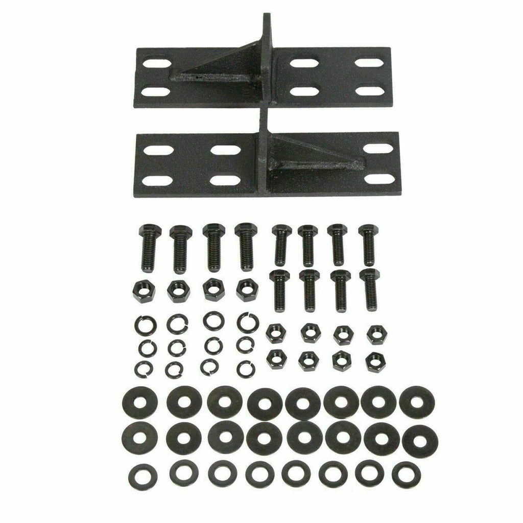 FOR JEEP WRANGLER 88-06 BLACK STAINLESS DOUBLE BAR REAR BUMPER PROTECTOR GUARD