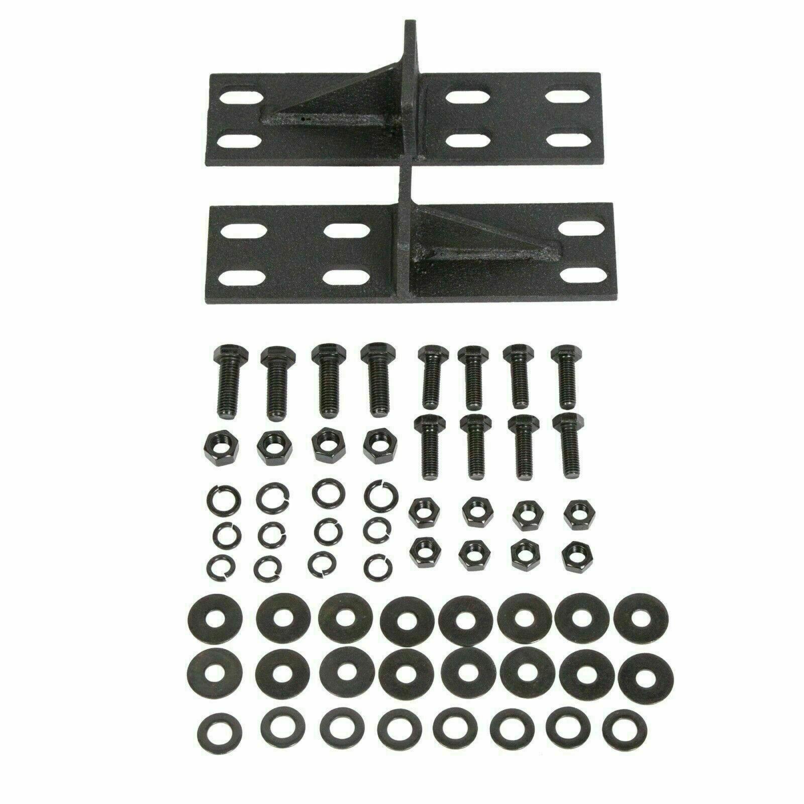 FOR JEEP WRANGLER 88-06 BLACK STAINLESS DOUBLE BAR REAR BUMPER PROTECTOR GUARD