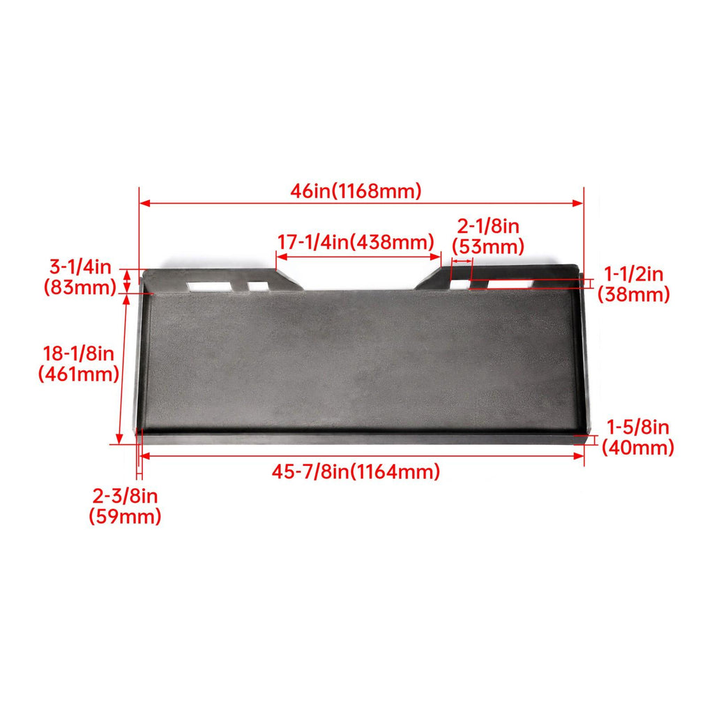 For Bobcat/ Kubota 1/4" Skid Steer Mount Plate Loader Quick Tach Attachment