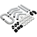 8PC 3" inch Aluminum Turbo Intercooler U Pipe Silicone Hose T-Clamp Kit Set