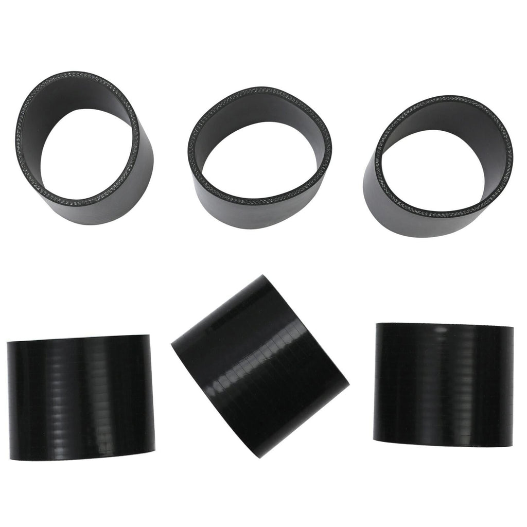 8PC 3" inch Aluminum Turbo Intercooler U Pipe Silicone Hose T-Clamp Kit Set