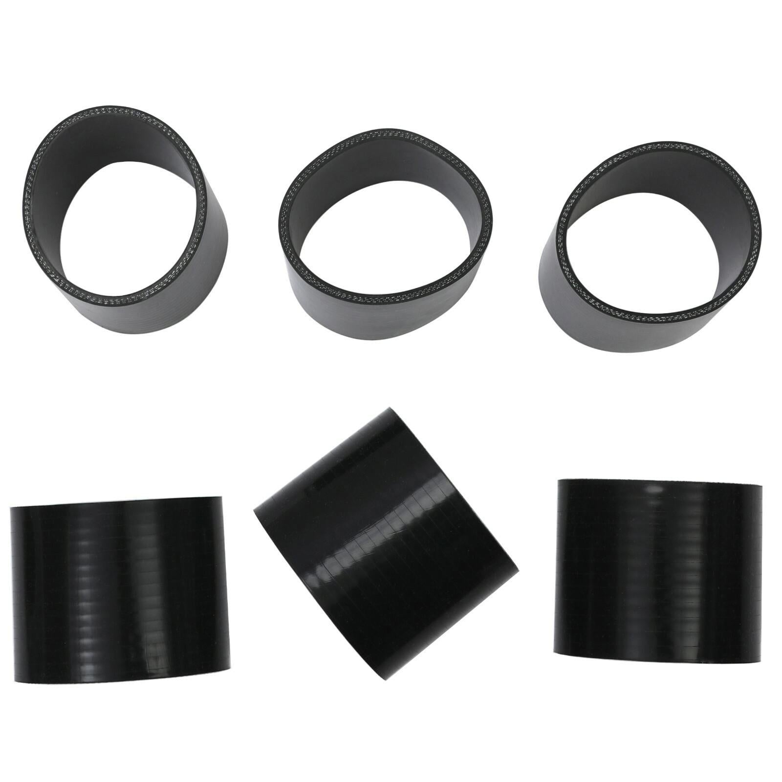 8PC 3" inch Aluminum Turbo Intercooler U Pipe Silicone Hose T-Clamp Kit Set