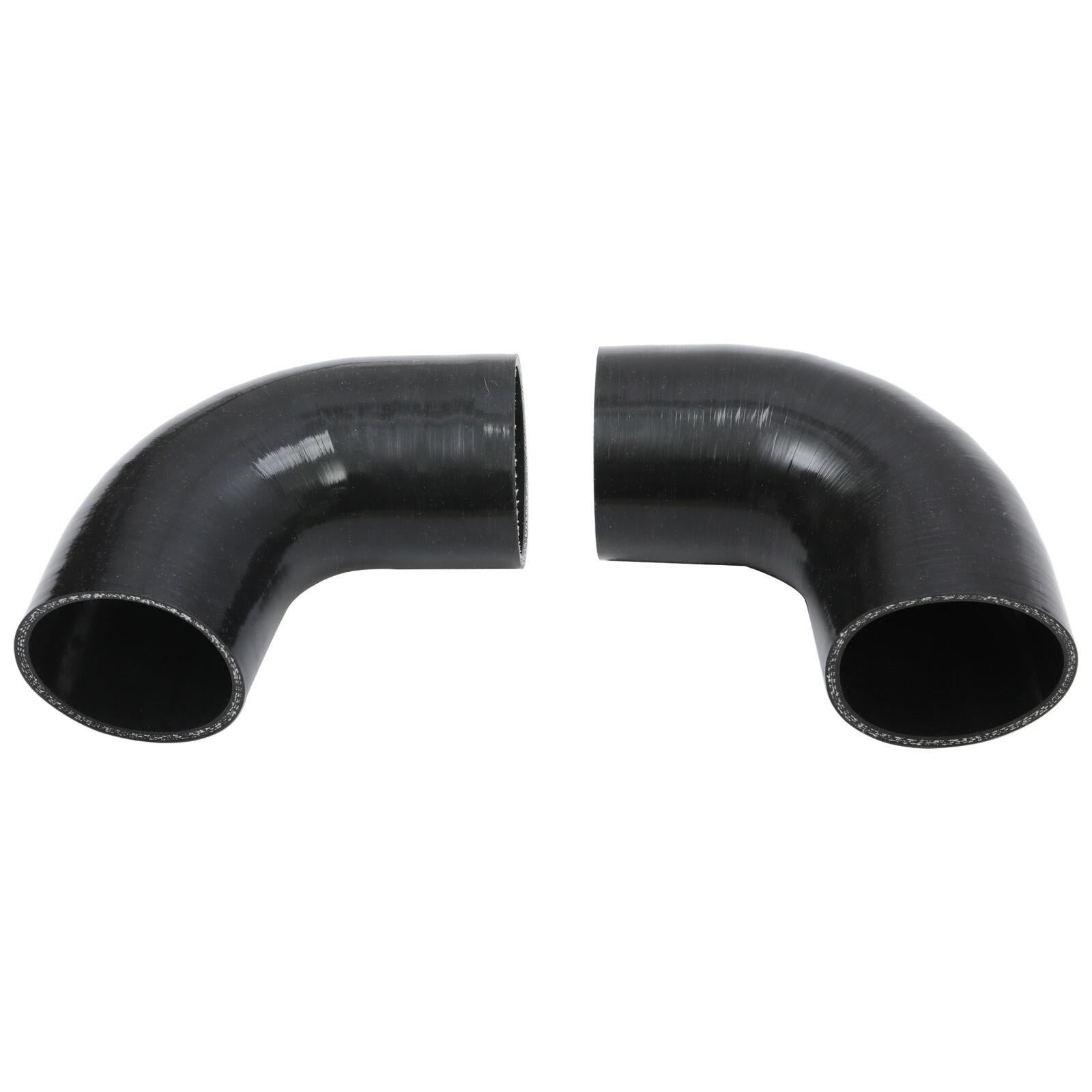 8PC 3" inch Aluminum Turbo Intercooler U Pipe Silicone Hose T-Clamp Kit Set