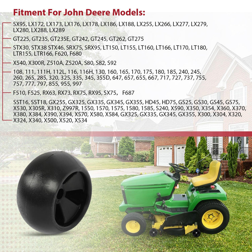 4 Deck Wheels For John Deere X500 X530 X580 Z426 LX266 A320 #M111489 #AM133602