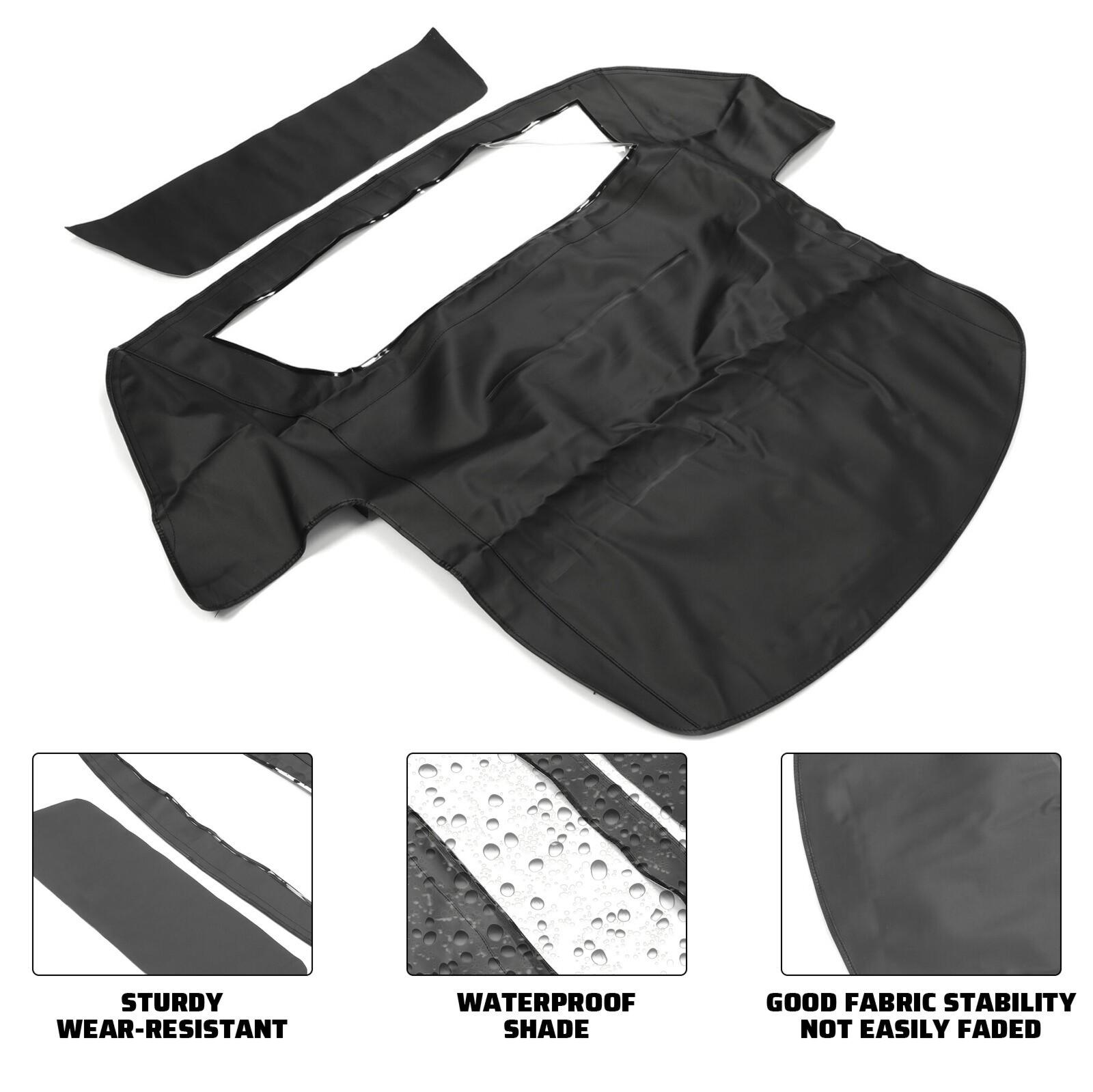 For 86-93 Chevy C4 Corvette Convertible Soft Top Sailcloth Vinyl w/ Clear Window