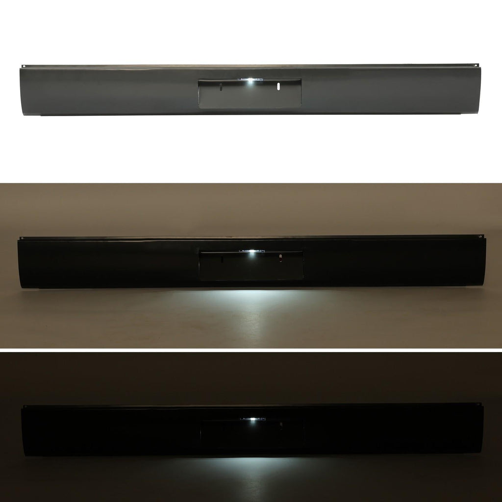 For Toyota Tacoma 1995-2004 Rear Bumper Roll Pan w/LED License Plate Light