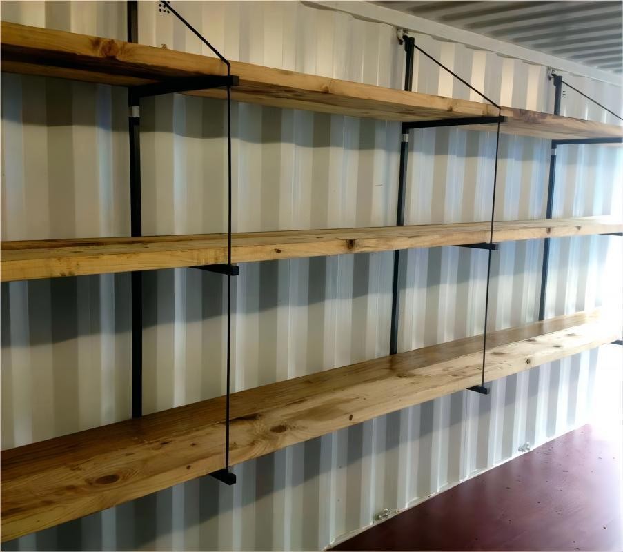 18"x60" Steel Cargo Shipping Container Shelving Shelf Bracket Powder Coated 2PCS