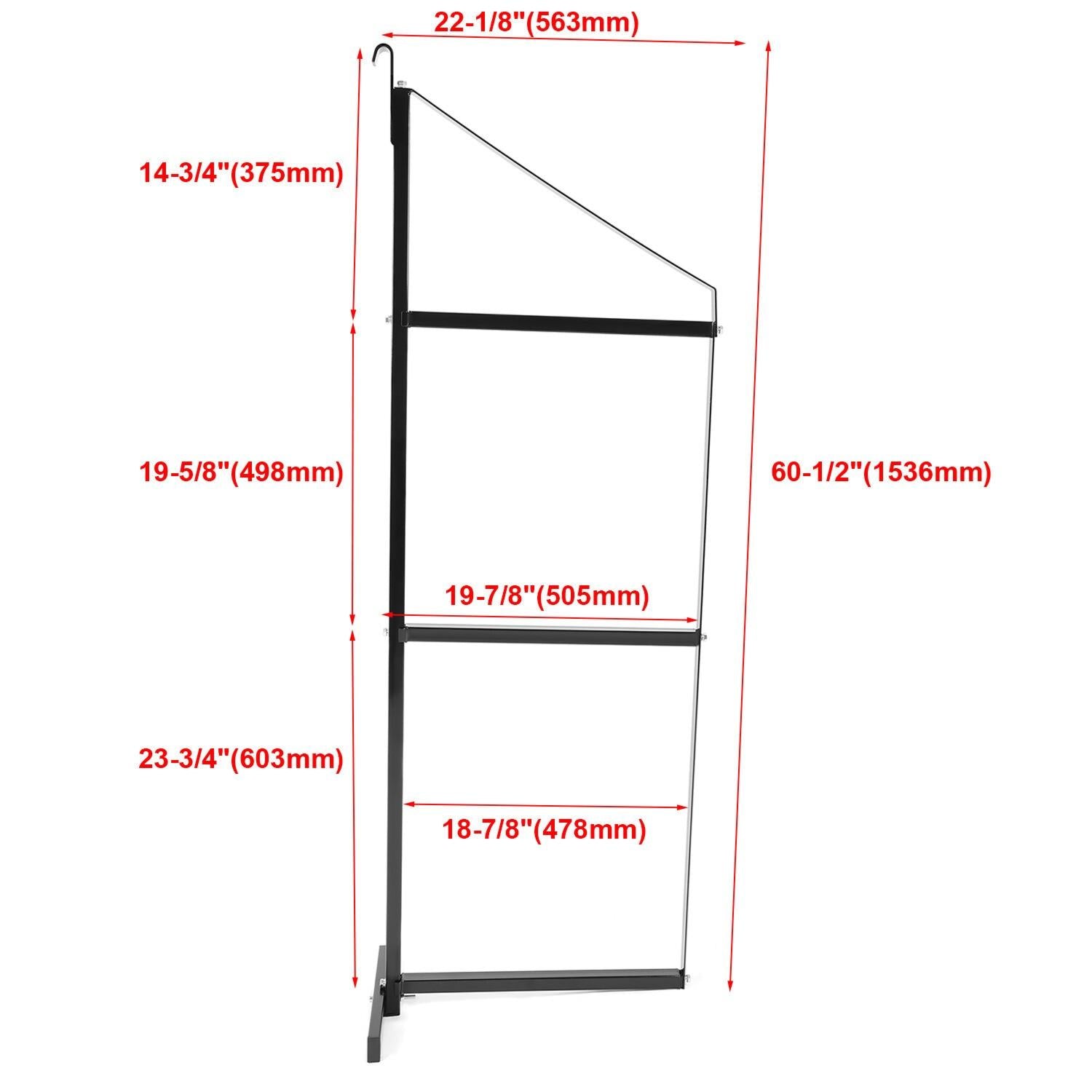 18"x60" Steel Cargo Shipping Container Shelving Shelf Bracket Powder Coated 2PCS