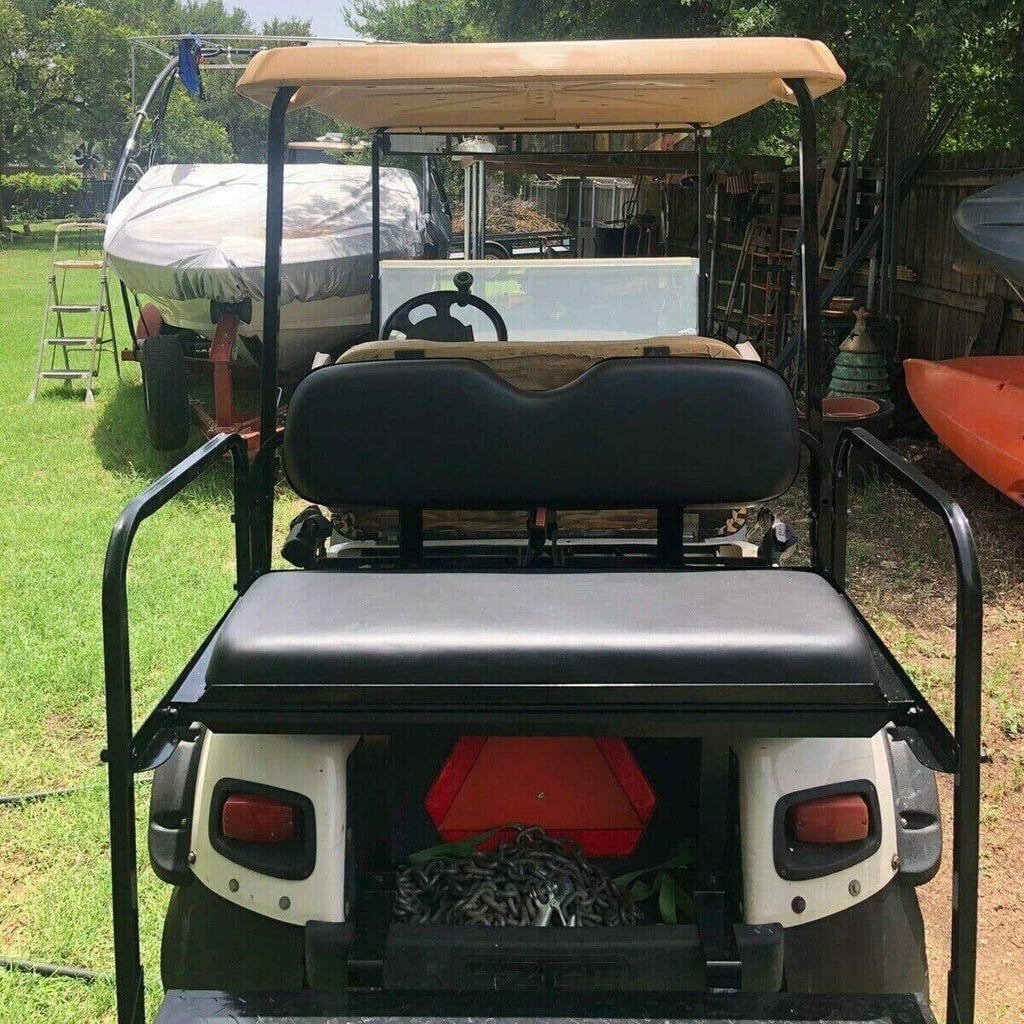 For EZGO TXT 1995+ Models Golf Cart Flip Folding Rear Seat Cushions Pad