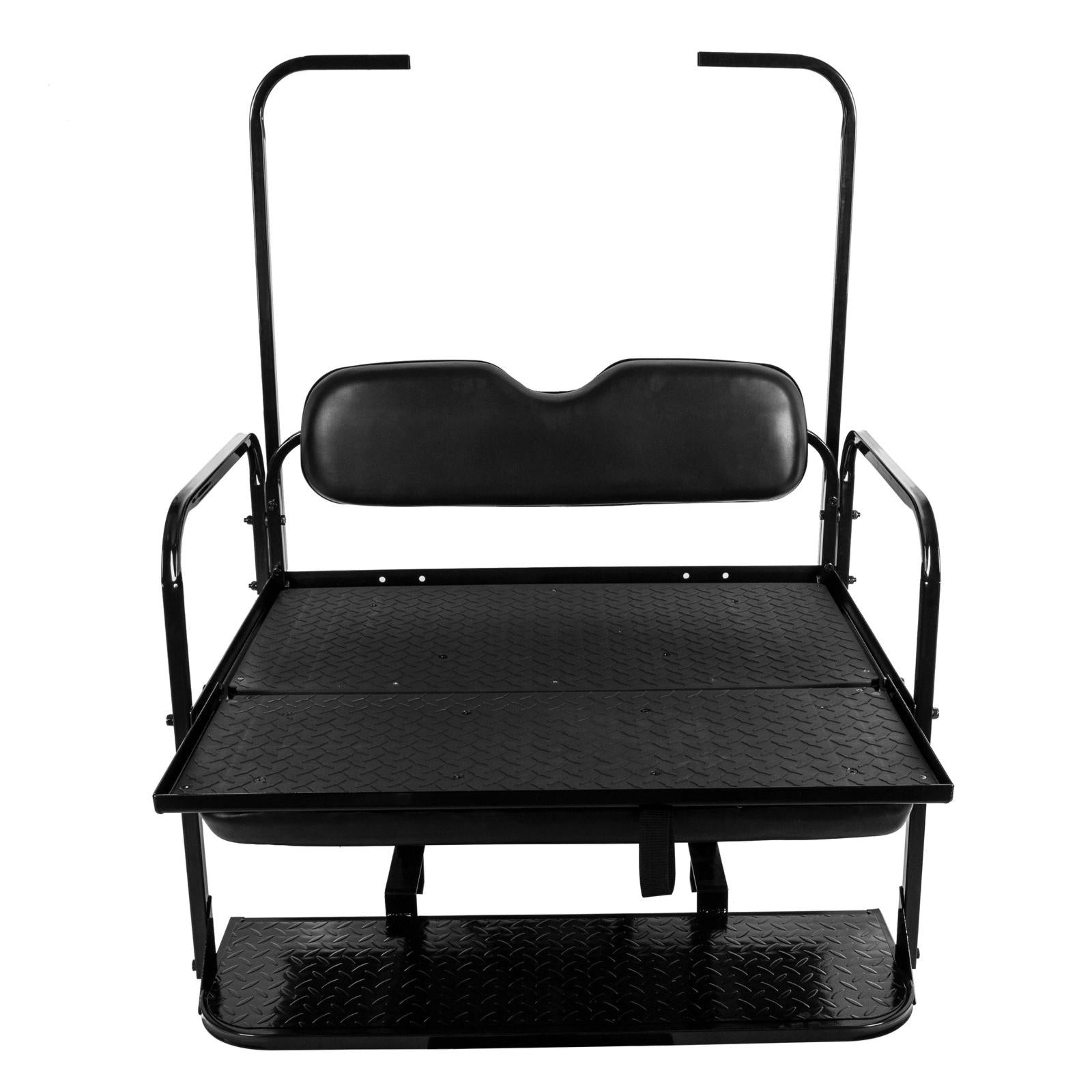 For EZGO TXT 1995+ Models Golf Cart Flip Folding Rear Seat Cushions Pad