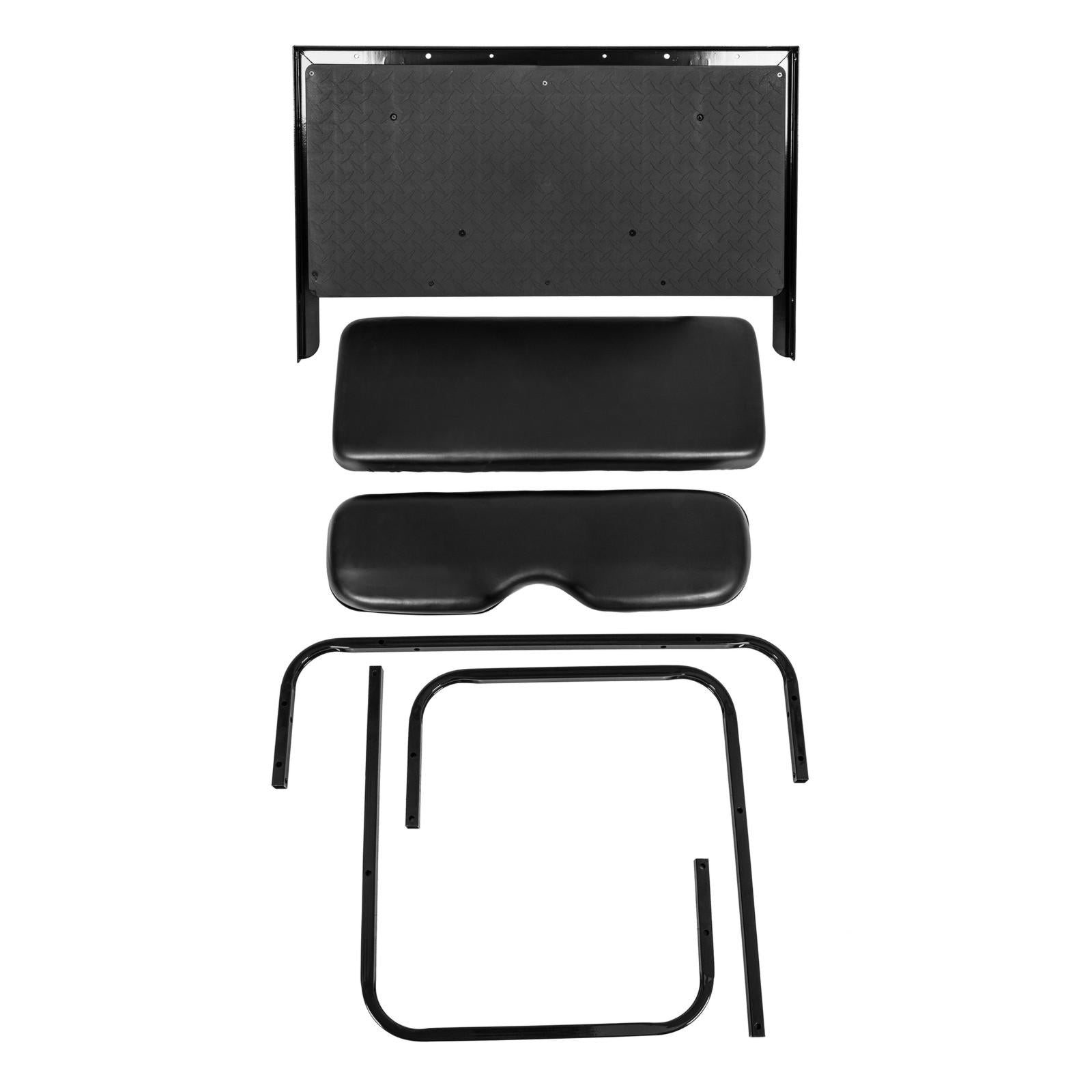 For EZGO TXT 1995+ Models Golf Cart Flip Folding Rear Seat Cushions Pad