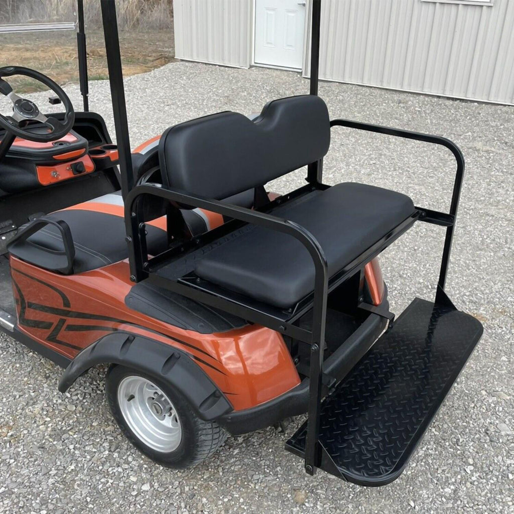 For EZGO TXT 1995+ Models Golf Cart Flip Folding Rear Seat Cushions Pad