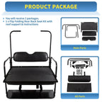 For EZGO TXT 1995+ Models Golf Cart Flip Folding Rear Seat Cushions Pad