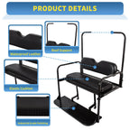 For EZGO TXT 1995+ Models Golf Cart Flip Folding Rear Seat Cushions Pad