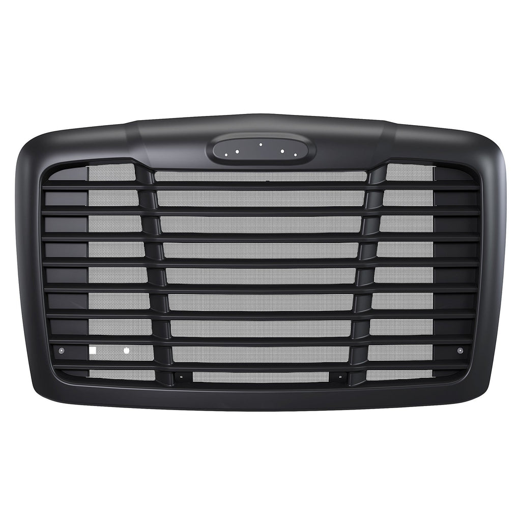 Fit Freightliner Cascadia 08-2017 Black Hood Grille With Bug Screen #A1715624002