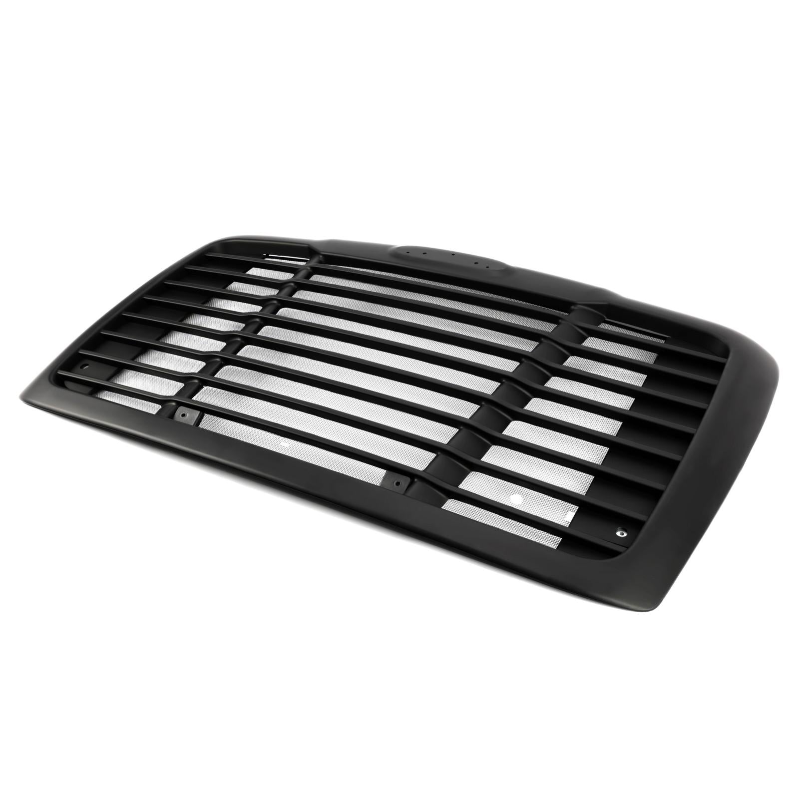 Fit Freightliner Cascadia 08-2017 Black Hood Grille With Bug Screen #A1715624002
