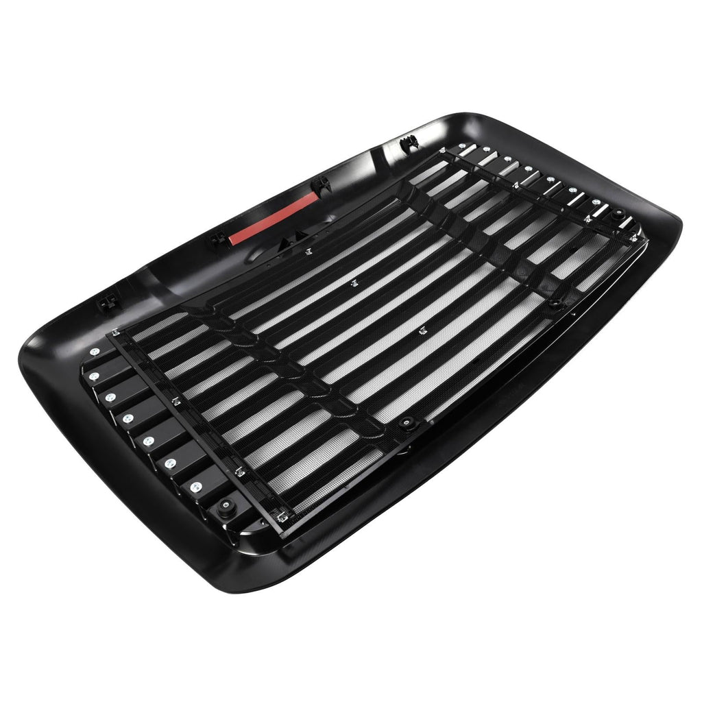 Fit Freightliner Cascadia 08-2017 Black Hood Grille With Bug Screen #A1715624002