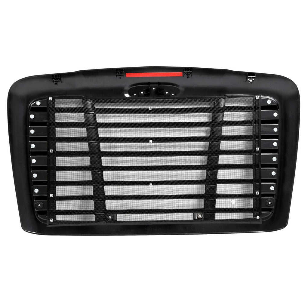 Fit Freightliner Cascadia 08-2017 Black Hood Grille With Bug Screen #A1715624002