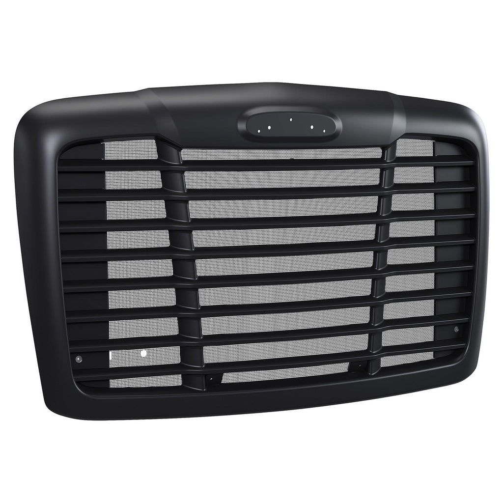 Fit Freightliner Cascadia 08-2017 Black Hood Grille With Bug Screen #A1715624002