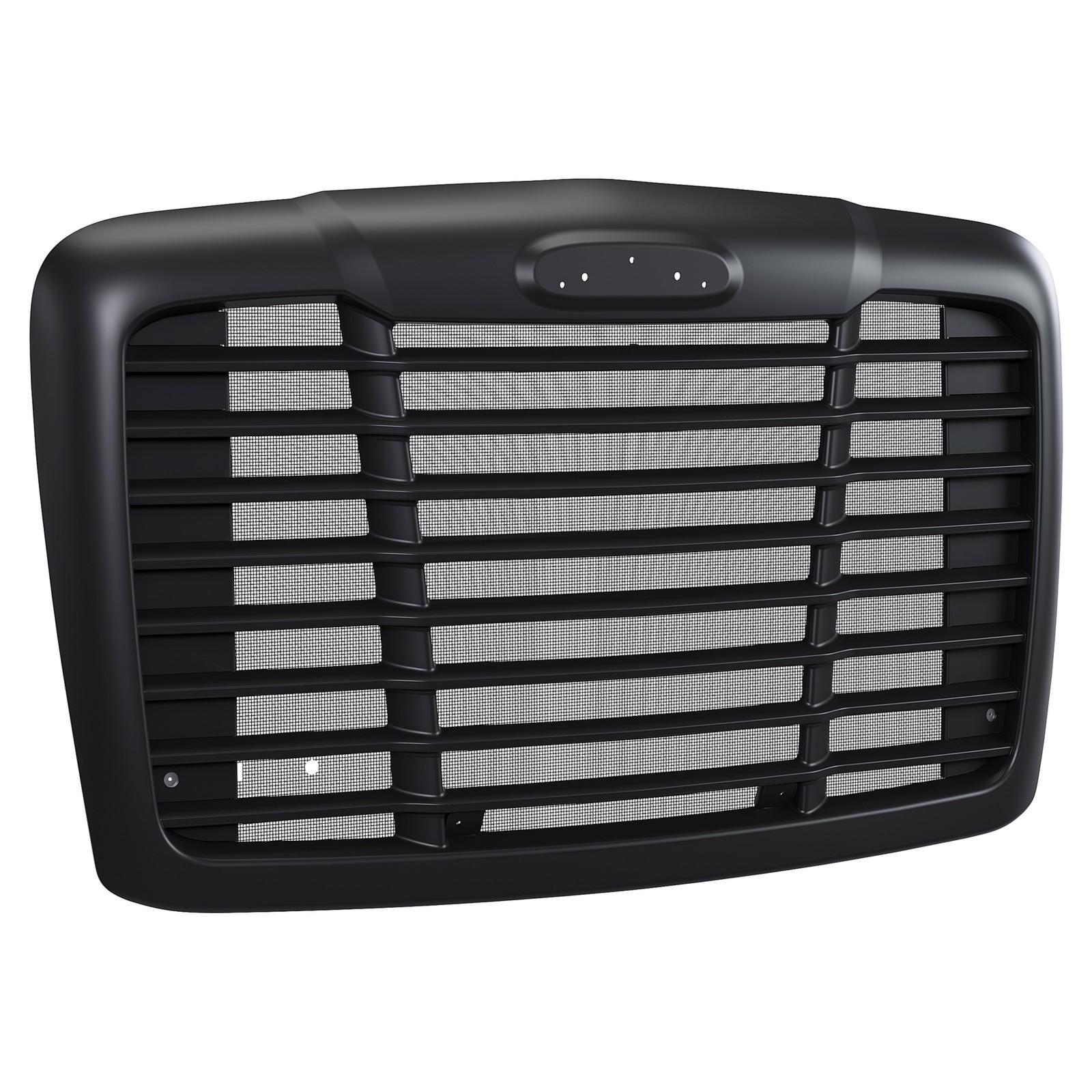 Fit Freightliner Cascadia 08-2017 Black Hood Grille With Bug Screen #A1715624002