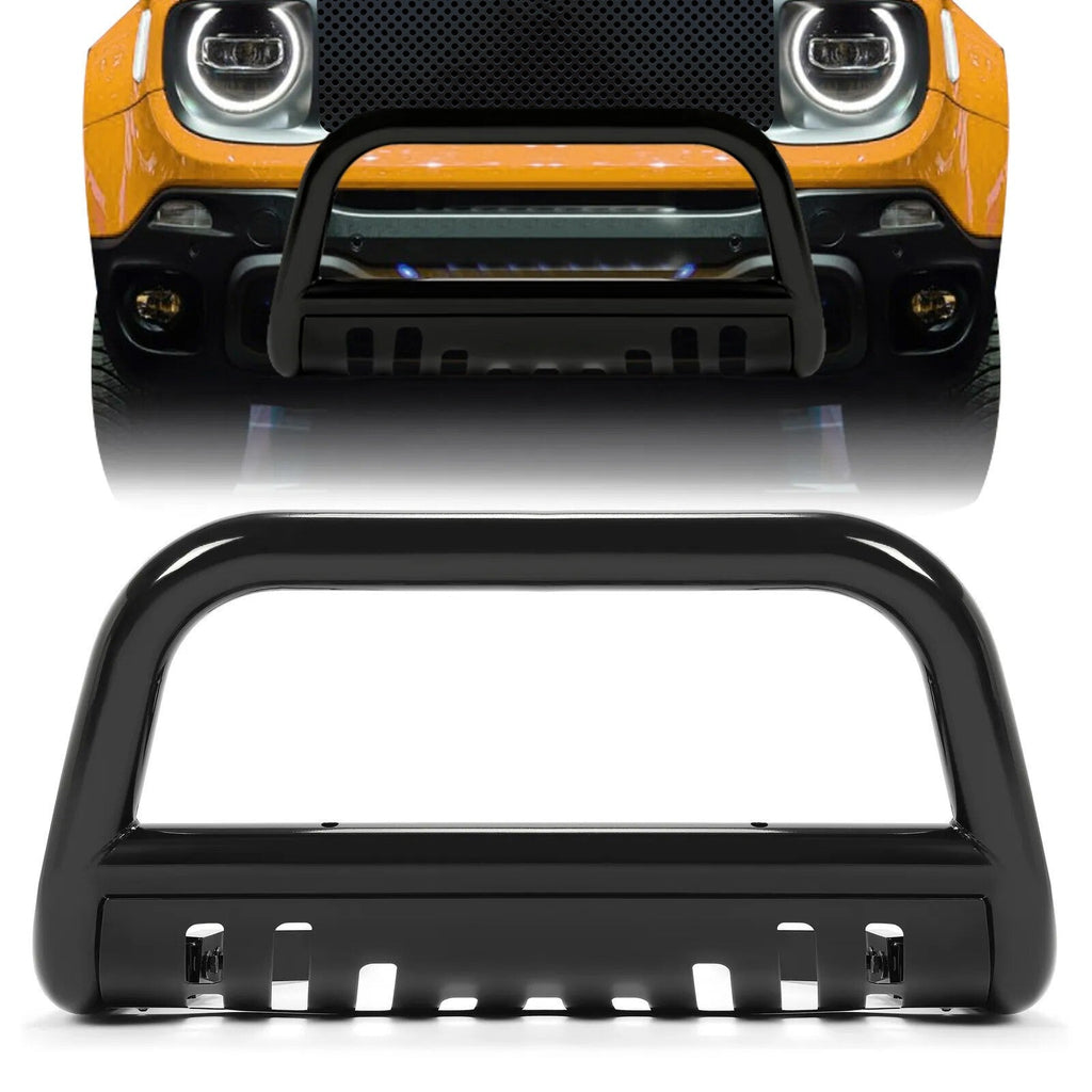 Fit for 2015-2022 Jeep Renegade Bumper Bull Bar Skid Plate Power Coated Steel