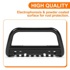 Fit for 2015-2022 Jeep Renegade Bumper Bull Bar Skid Plate Power Coated Steel