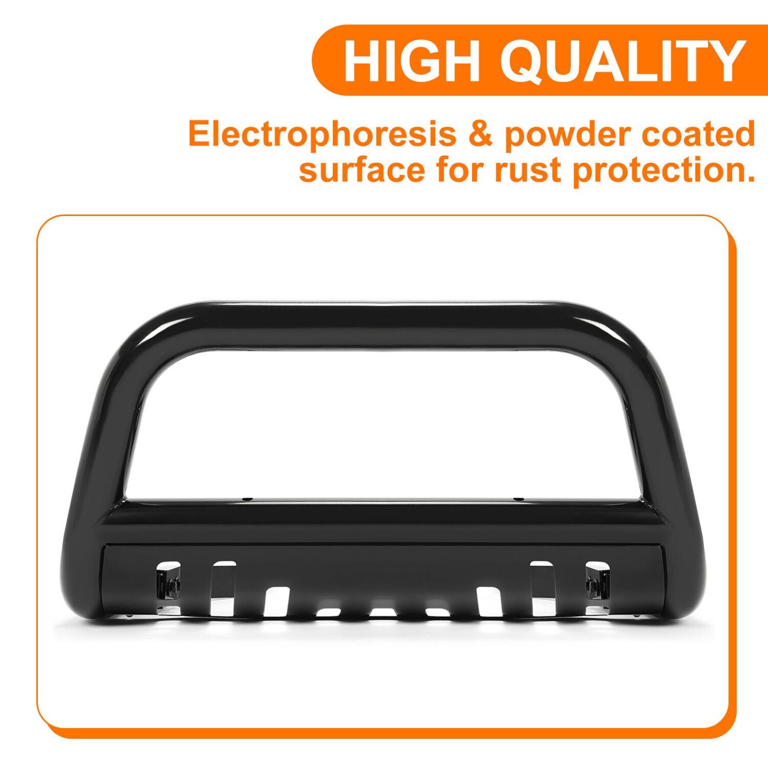 Fit for 2015-2022 Jeep Renegade Bumper Bull Bar Skid Plate Power Coated Steel