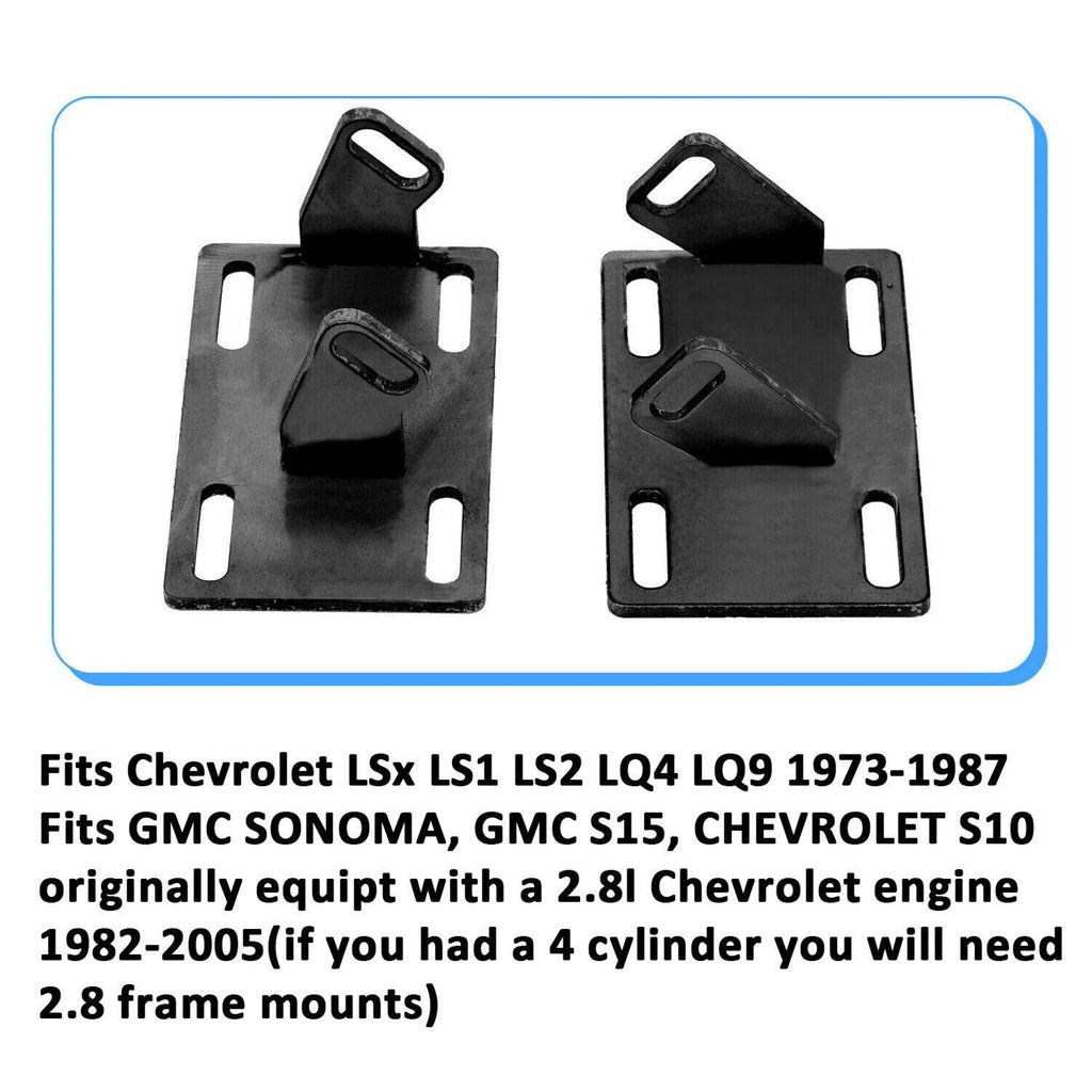 Motor Swap Mount Brackets Adapter Plates Kit For C10 LS Engine LS1 LS2 LQ4