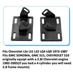 Motor Swap Mount Brackets Adapter Plates Kit For C10 LS Engine LS1 LS2 LQ4